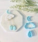 Cloud Shape, Clay Cutter, Moon Shape, Water Drop Shape Stud, Clay Mold, Cloud Dangle Earrings, 3D Polymer Clay Cutter Set 