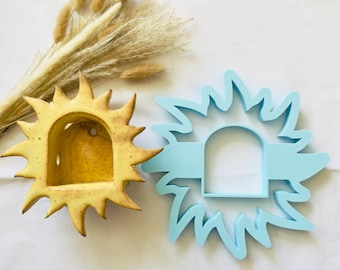 Sun Wall Niche Clay Cutter, Sun Wall Decor Cutter, Ceramic & Air Dry Clay