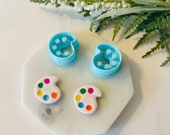 Paint Palette Polymer Clay Cutter: Artist Earring Mold (1 inch)