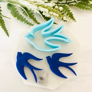 Matisse Bird Clay Cutter: Abstract Boho Earring Molds