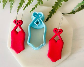 Swimsuit Polymer Clay Cutter: Halter Bathing Suit Earring DIY