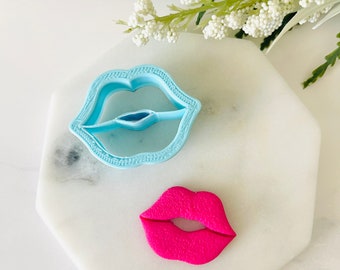 Lip Shape Polymer Clay Cutter, Lips Cutter, Mouth Shape, Cookie Cutter, Fondant Cutter, 3D Polymer Clay Cutter Set