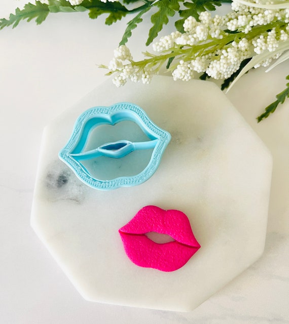 Lip Shape Polymer Clay Cutter: Earring Fondant Cutter