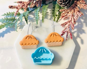 Molde de arcilla polimérica con forma de pastel de Acción de Gracias