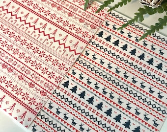 Christmas Sweater Clay Transfer Paper: Winter Holiday Set - Polymer Clay Supplies