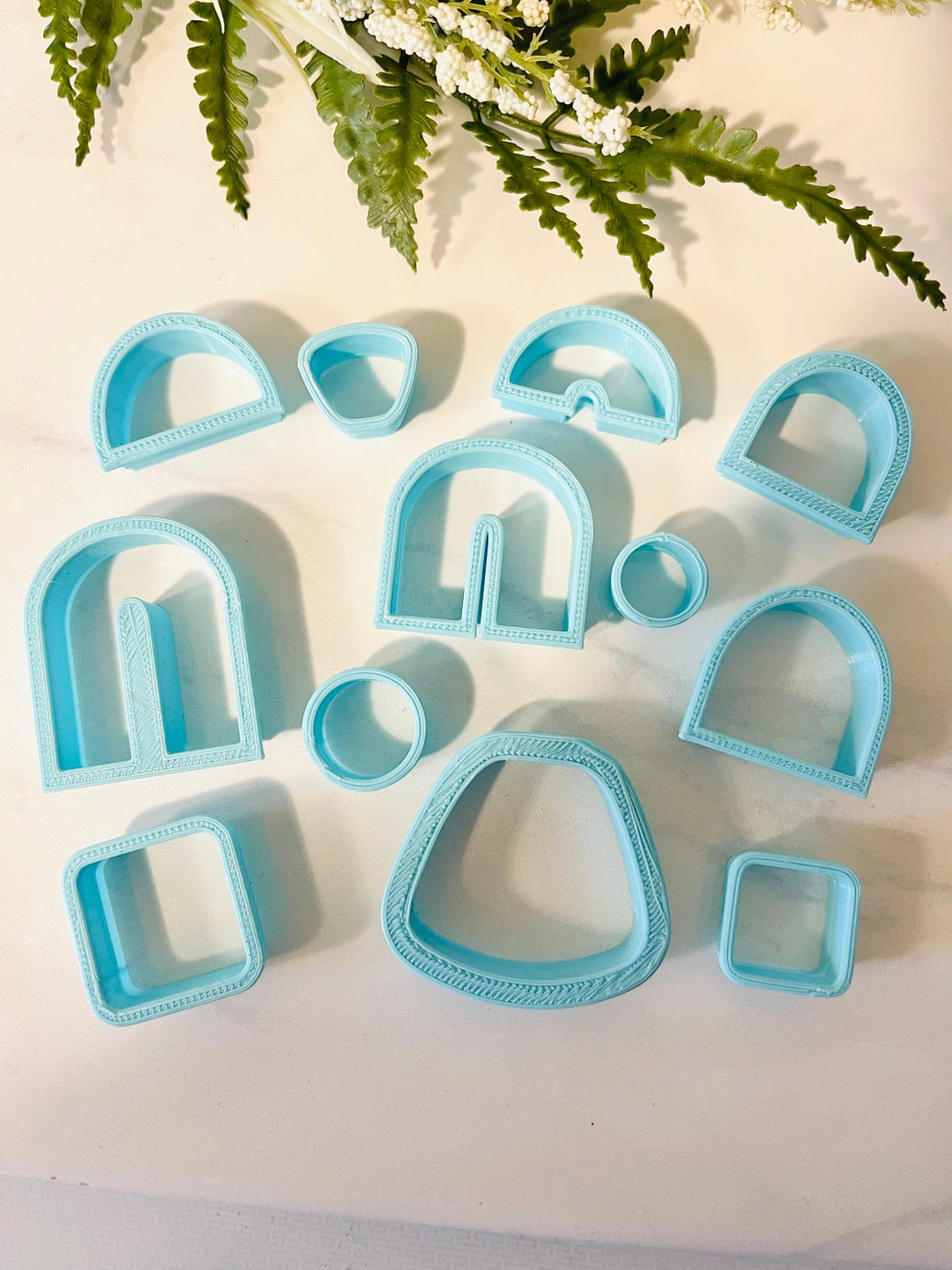 URROMA Set Di 18 Fustelle Per Argilla Polimerica, Forme Geometriche In Plastica, Per Creare Orecchini E Gioielli Fai-da-te