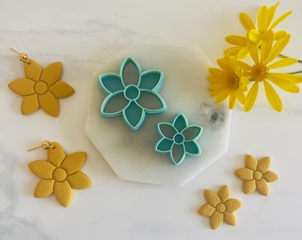 Daisy Flower Clay Cutter Set: Polymer Clay, Cookie & Fondant