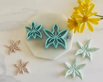 Orchid Flower Clay Cutter: Polymer Clay, Fondant & Ceramic Tool