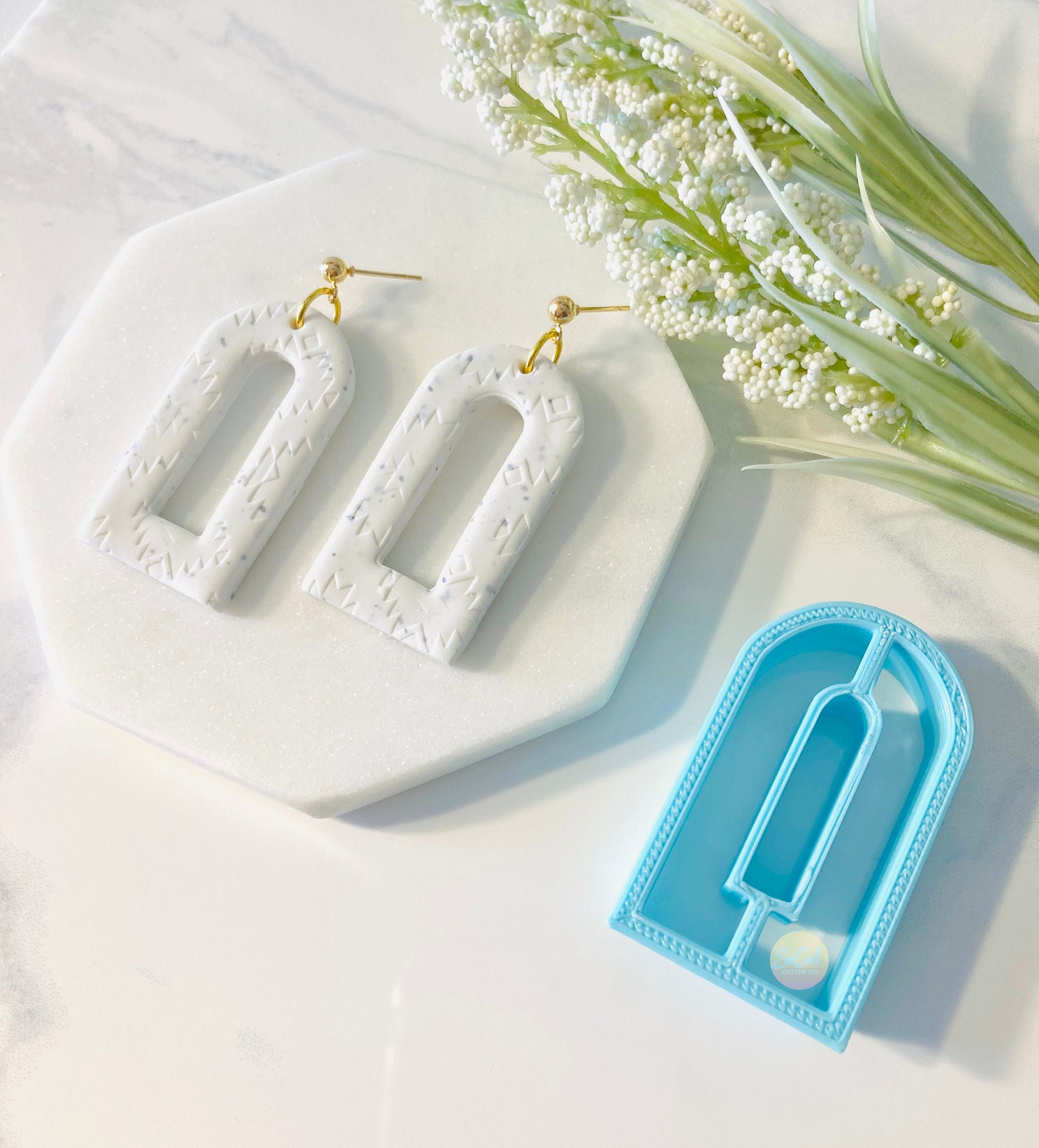 1 Set Earring Mold Anti-deformed No Odor Diy Craft Clay Cutter