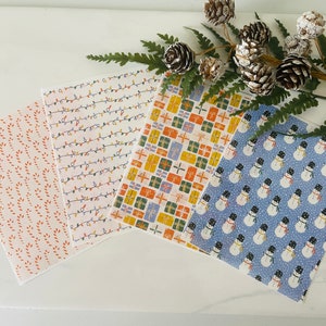 Holiday Clay Transfer Paper Set: Christmas Patterns, Polymer Clay Art Supplies