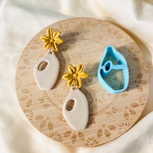 Abstract Vase Cutter, Clay Cutter, Doughnut, Boho Shape, Organic Shape, Vase Shape, Plant, 3D Polymer Clay Cutter Set