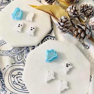 Ghost Stud Earring Cutters: Halloween Polymer Clay Cutter Set