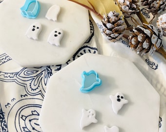 Ghost Stud Earring Cutters: Halloween Polymer Clay Cutter Set