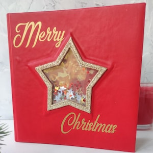 Personalized december daily album, Christmas memory book, holiday family album  scrapbook handmade, Christmas gift