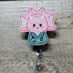 Nurse Triceratops | registered nurse | nurse | new grad nurse | student nurse | badge reels | badge toppers | badge accessories | ID badges