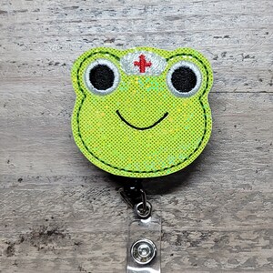 Nurse Froggie | nurse badge | nursing badges | medical badges | student nurse badges | new grad nurse badges | animal badges | badge reels