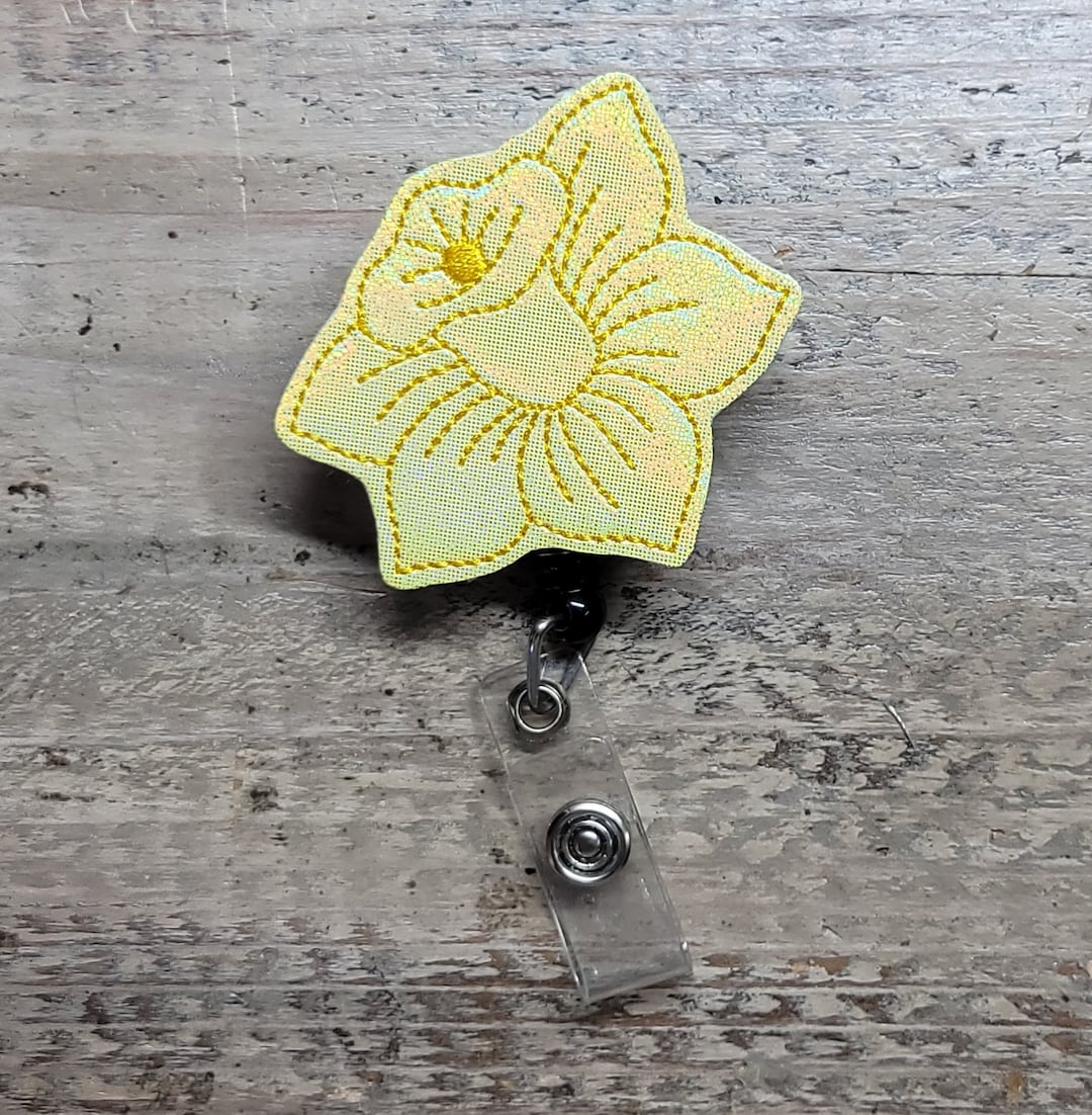 Daffodil Flower Badges Plant Badges Nature Badge Etsy