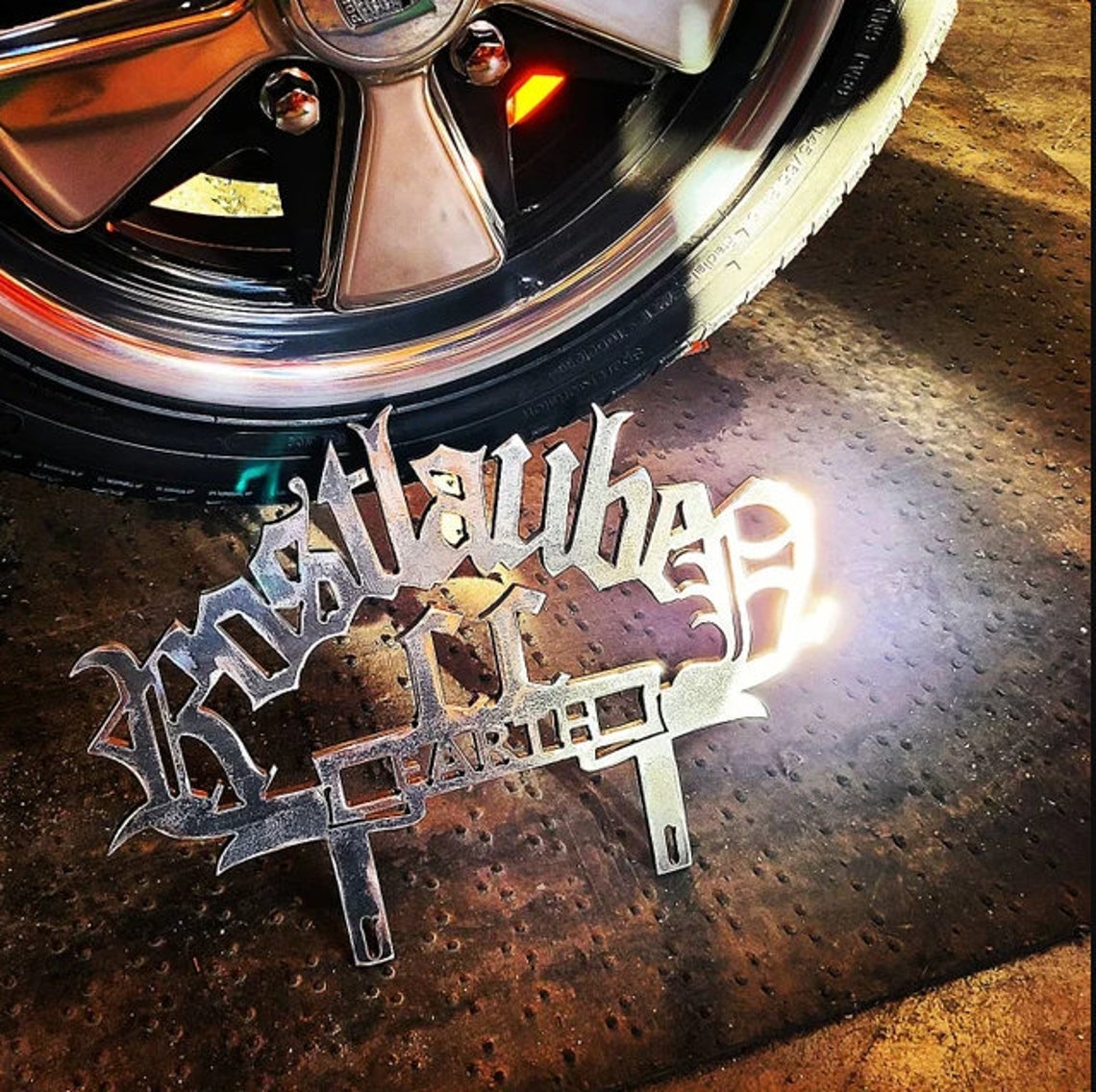 Custom Car Club Plaques Lowrider Lifted Custom Business Sign Etsy