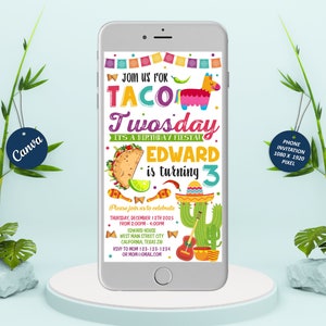 Taco TWOsday text message invitation, Taco TWOsday Invitation, Taco TWOsday, Taco TWOsday Phone invitation, Taco TWOsday mobile invitation