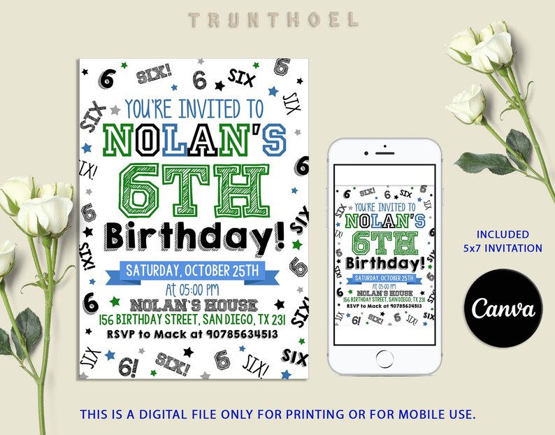 Boy Invitation,Bruh Invite,Boy Birthday Invite,Boy Birthday,Bruh Its My Birthday,Boy Invites,Gifts for Boys,Birthday Gifts,Boy 6th Invitation