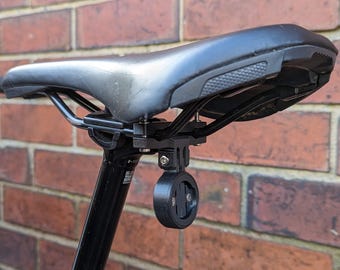 Cycliq Fly6 (Gen3 / CE) Carbon Fibre Saddle Mount | Fits Round & Oval Bike Rails | SRB Designs Elite