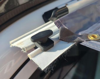 Campervan Awning Kador Clamps - 6mm Keder Rail Fitting - Prevents Awning Movement & Leaks - Pair