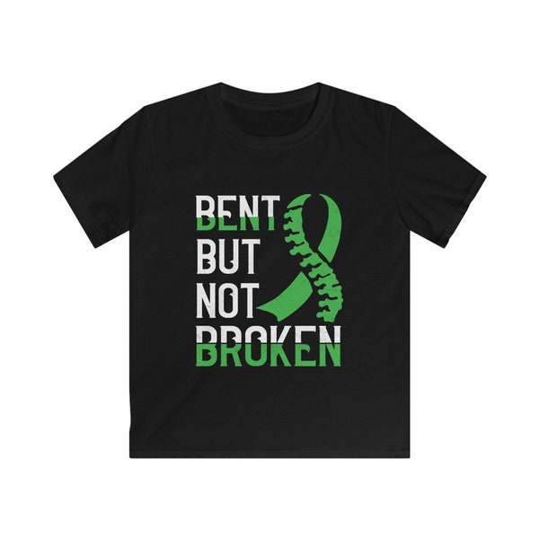 Bent But Not Broken Scoliosis Awareness - KIDS SIZING Unisex T-Shirt