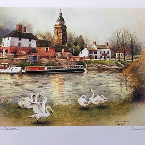 Upton upon Severn. Worcestershire.Signed special edition print