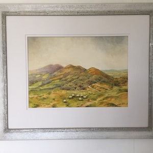 The Malvern Hills. Towards the Worcestershire Beacon. Framed original