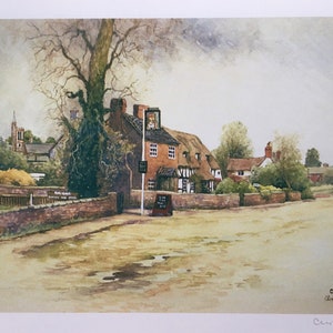 Callow End. Worcestershire. Signed artists special edition print.