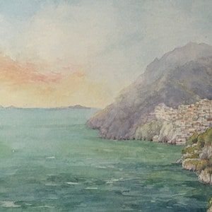 Positano Amalfi Coast. Signed special edition mounted print