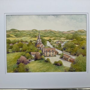Castlemorton and the Malvern Hills. Signed print image 3
