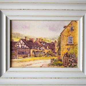 Broadway. The Cotswolds. Framed  Special Edition Print on canvas .