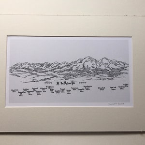 All the Malvern Hills. Signed artists print presented in a 20 in x 16 in mount. image 4