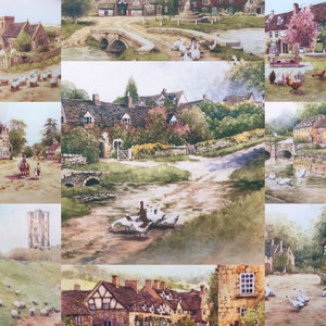 Bibury. The Cotswolds. Signed special edition print. New large size 20 in x 16 in. Mounted image 4