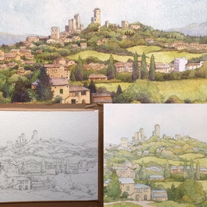 San Gimignano. Tuscany. Italy. Signed and mounted special edition print image 2