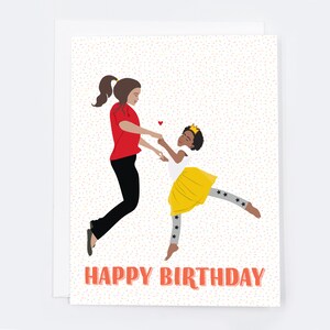 Feliz Cumpleaños Alegría (tarjeta única) / En blanco en el interior con sobre / tarjeta de cumpleaños / tarjeta de felicitación de la amistad y el amor / familia