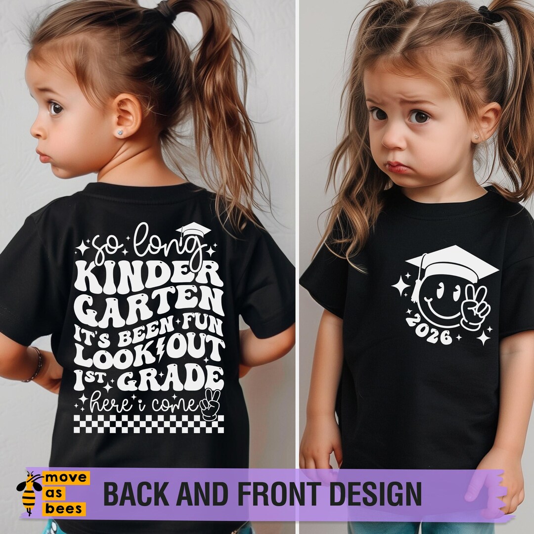 So Long Kindergarten 1st Grade Here I Come SVG, PNG, Graduation Svg ...
