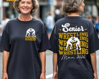 Wrestling Senior Mom Svg, Png, Wrestling Senior Mom Svg, School Pride, Class of 2026, Senior Night Mom Shirt Svg, Cricut, Sublimation