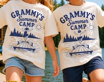 Grammy's Summer Camp SVG, PNG, Kids Camping Shirt Design (Digital Download)