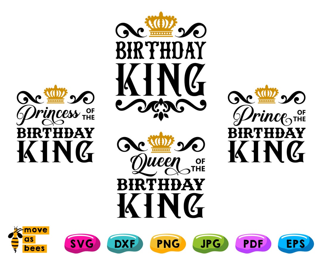 Birthday King Svg, Family T-shirt Templates for Wife, Daughter, Son