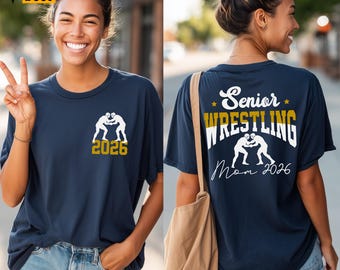 Senior Wrestling Mom Svg, Png, Wrestling Mom Svg, School Pride, Class of 2026 Svg, Senior Night Mom Shirt Svg, for Cricut, Sublimation