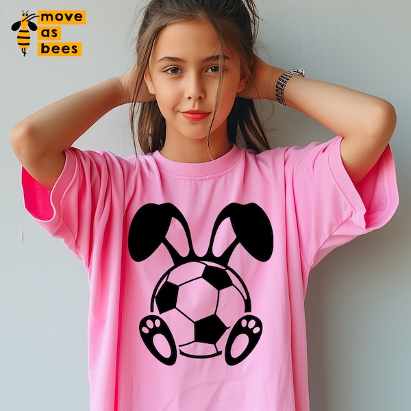 Soccer Bunny Svg, Png, Easter Soccer Svg, Soccer with Bunny Ears, Feet, Soccer Easter Shirt Svg, Sports Easter Svg for Kids, Baby, Girl, Boy