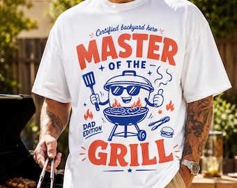 Master Of The Grill PNG, SVG, Dad Edition, 4th Of July, Father's Day Shirt (Digital Download)