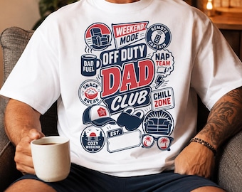 Off Duty Dad Club PNG, SVG, Funny Quotes, Father's Day Shirt (Digital Download)