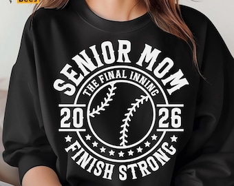Softball Senior 2026 Mom Svg, Png, Senior Mom Shirt Svg, Softball Season, Senior Night Mom Shirt Svg, White File, for Cricut, Sublimation