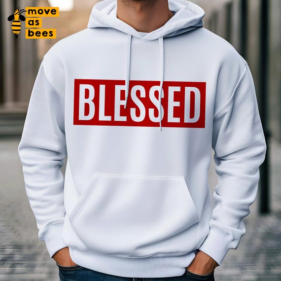 Blessed Svg, Png, Blessed Shirt Svg, White Red Design, Cristian, Religious, Church, Easter, Thanksgiving, Gift, Cricut, Sublimation