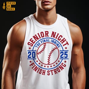 Baseball Senior Night 2025 SVG, PNG, The Final Inning, Finish Stark, Seniorenklasse von 2025 Senior Night Shirt SVG, Cricut, Sublimation