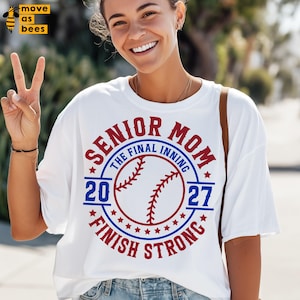 Baseball Senior Mom Svg, Png, Senior Class Of 2027, Baseball Mom Svg, Baseball Season, Senior Night Mom Shirt Svg, Cricut, Sublimation