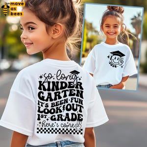 Formandos do Jardim de Infância 2026 Svg, PNG, Até Logo Jardim de Infância Svg, 1ª Série, Aí Vou Eu Svg, Último Dia do Jardim de Infância, Camiseta de Volta às Aulas Svg